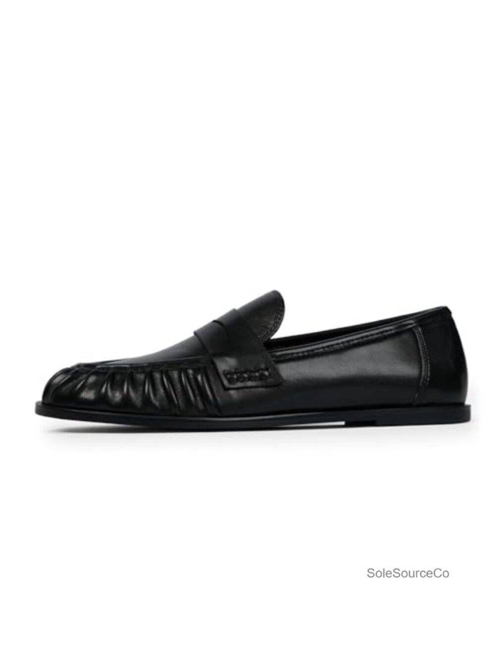 Faux Leather Penny Loafers Women Comfortable Slip-On Flats Business Casual